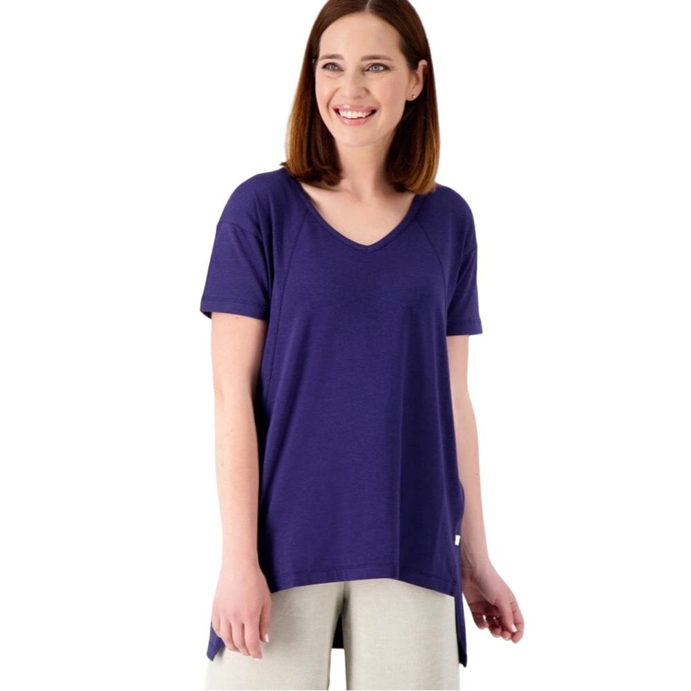 Koolaburra by UGG Jersey Short Sleeve Tunic Navy Size S NWOT